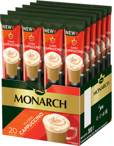 Monarch «Капучино Классик» 3в1, в пакетиках